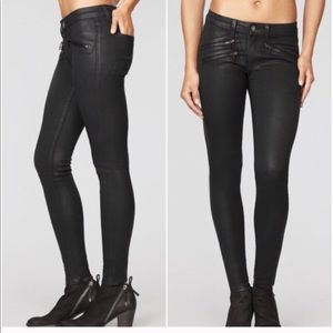 LF Carmar Black Wax Skinny Jeans
